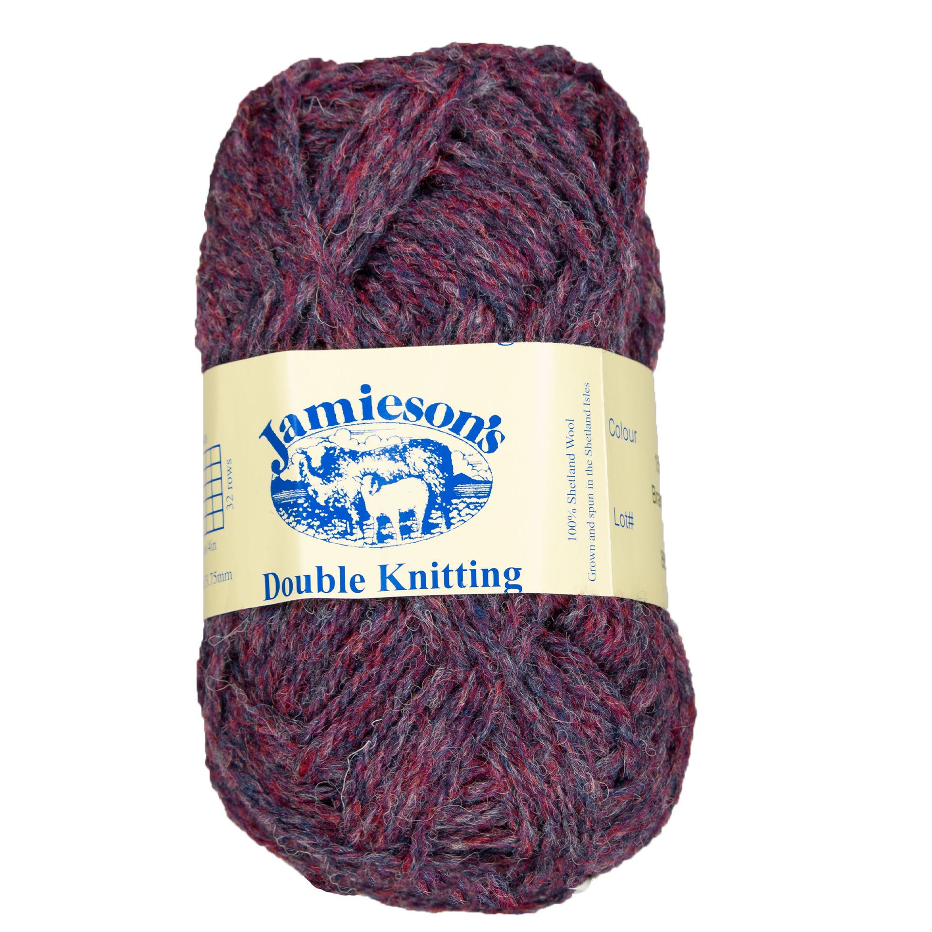 Jamieson's of Shetland Double Knitting Yarn - 155 Bramble - Zoom Image
