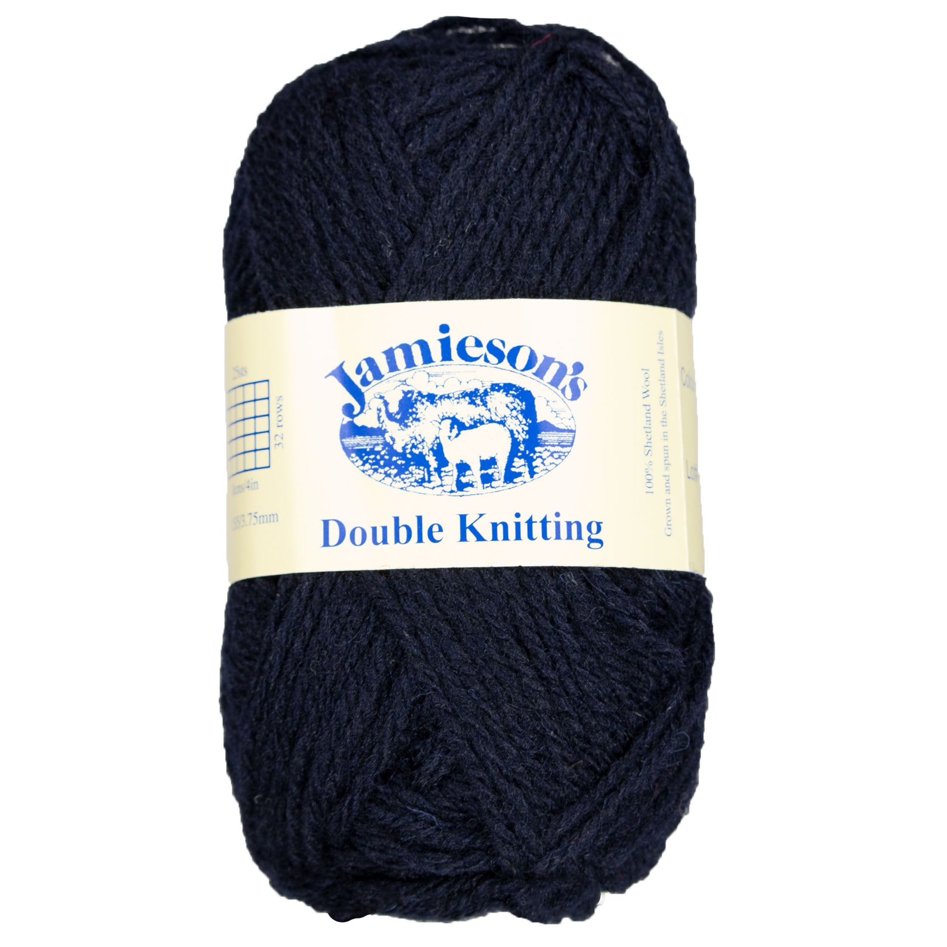 Jamieson's of Shetland Double Knitting Yarn - 730 Dark Navy - Zoom Image

