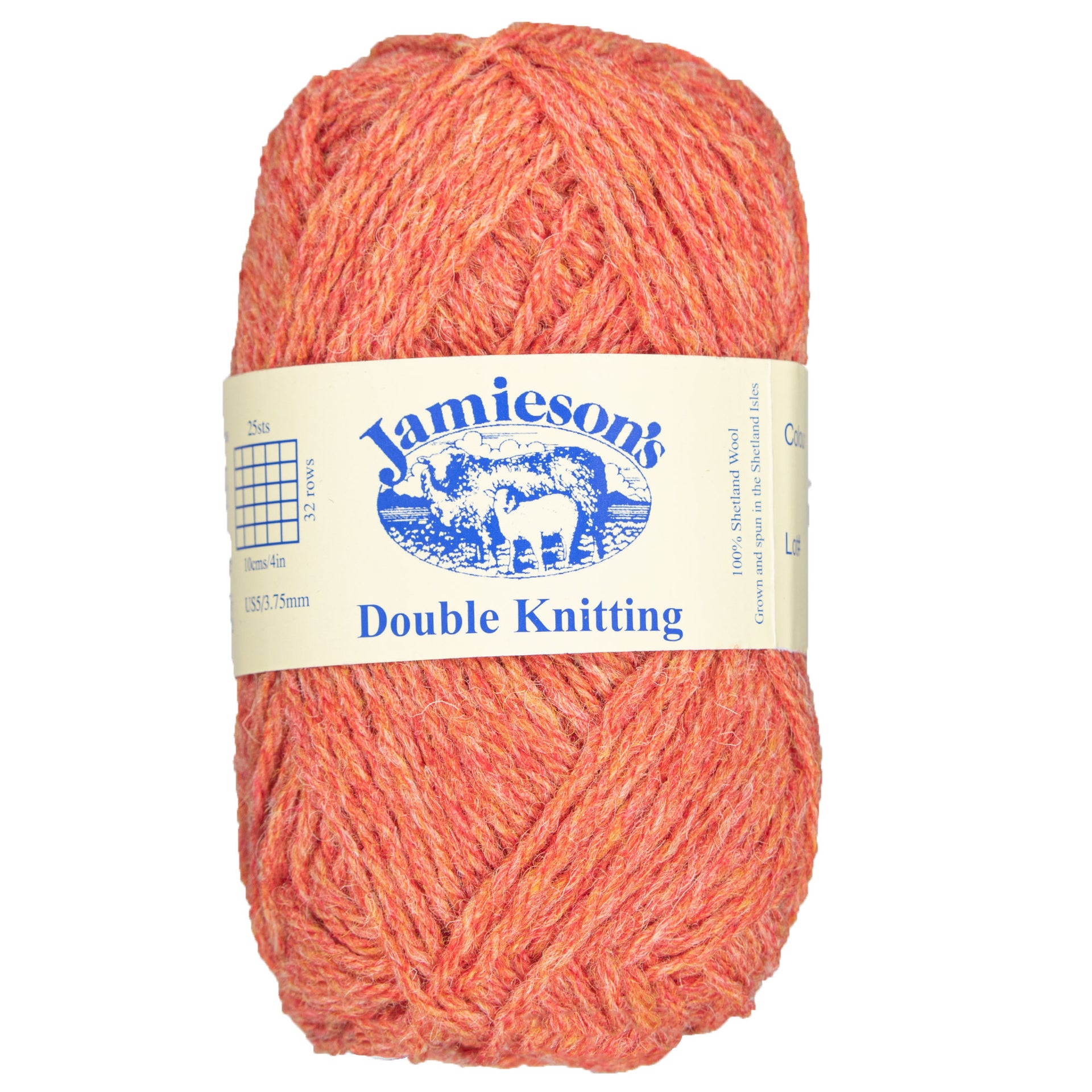 Jamieson's of Shetland Double Knitting Yarn - 271 Flame - Zoom Image
