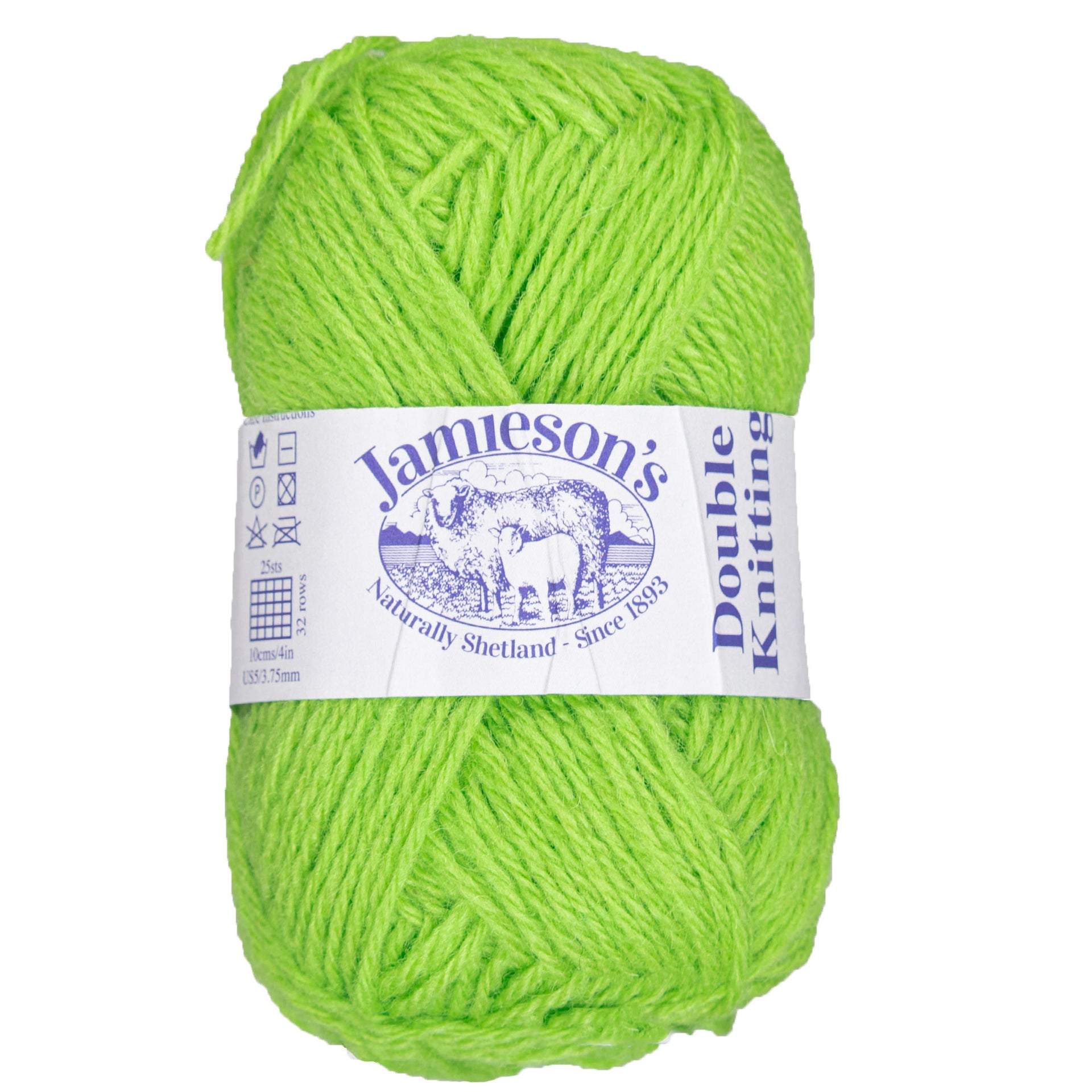 Jamieson's of Shetland Double Knitting Yarn - 780 Lime - Zoom Image
