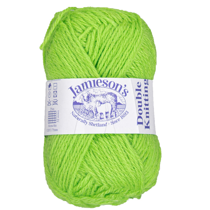 Jamieson's of Shetland Double Knitting Yarn - 780 Lime - Zoom Image