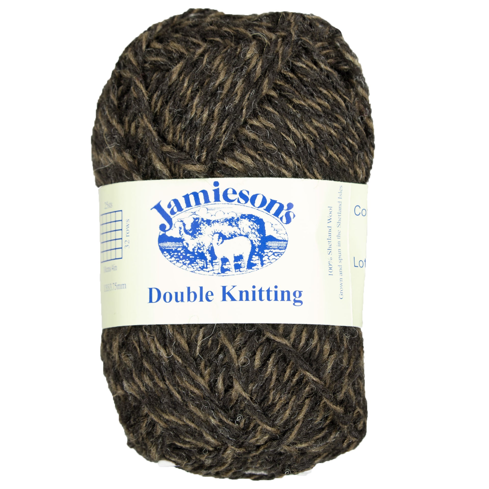 Jamieson's of Shetland Double Knitting Yarn - 117 Moorit/Black - Zoom Image
