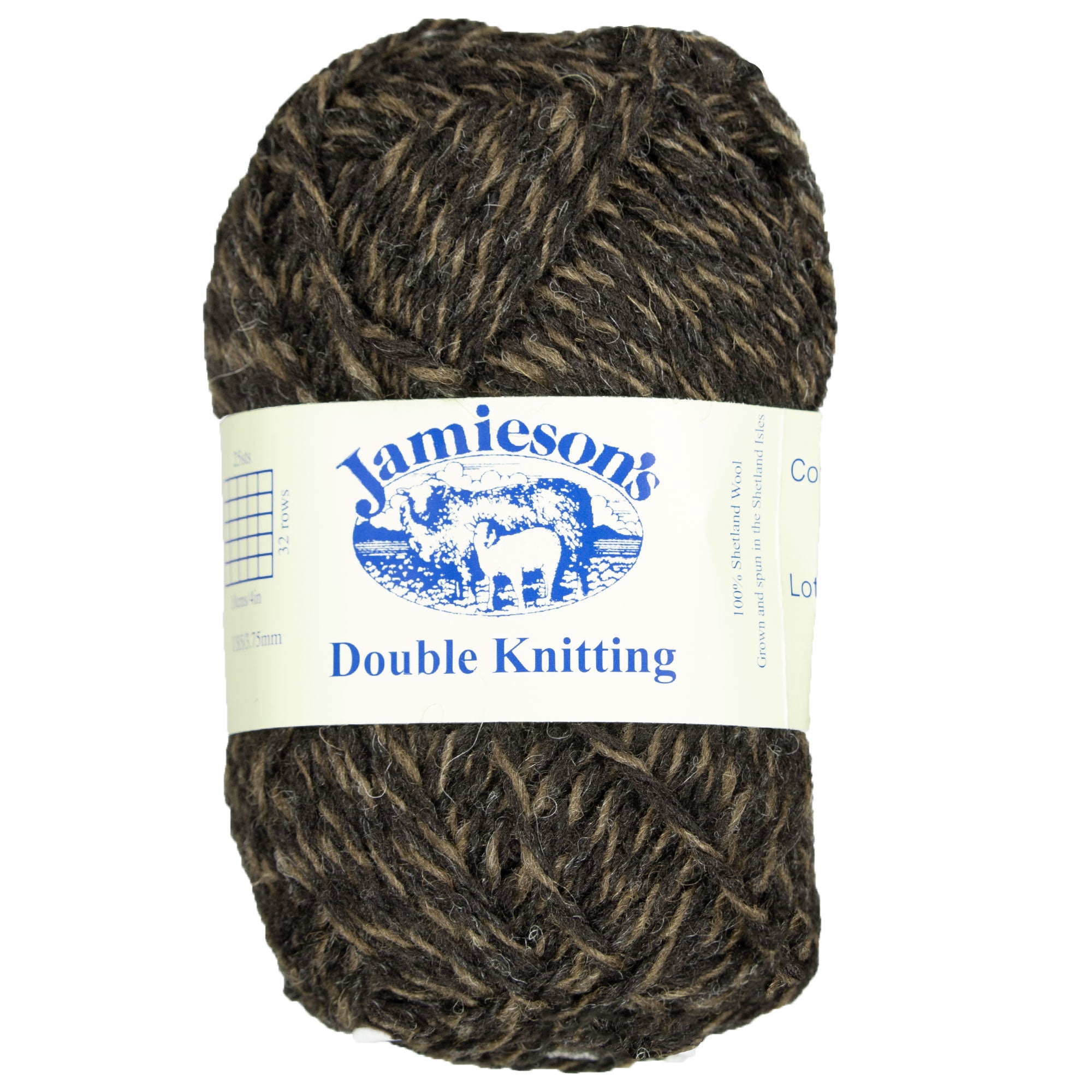 Jamieson's of Shetland Double Knitting Yarn - 117 Moorit/Black - Zoom Image