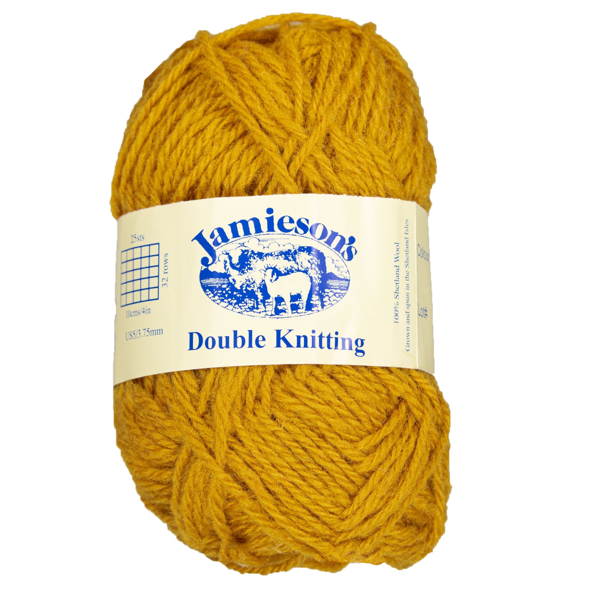 Jamieson's of Shetland Double Knitting Yarn - 425 Mustard - Zoom Image
