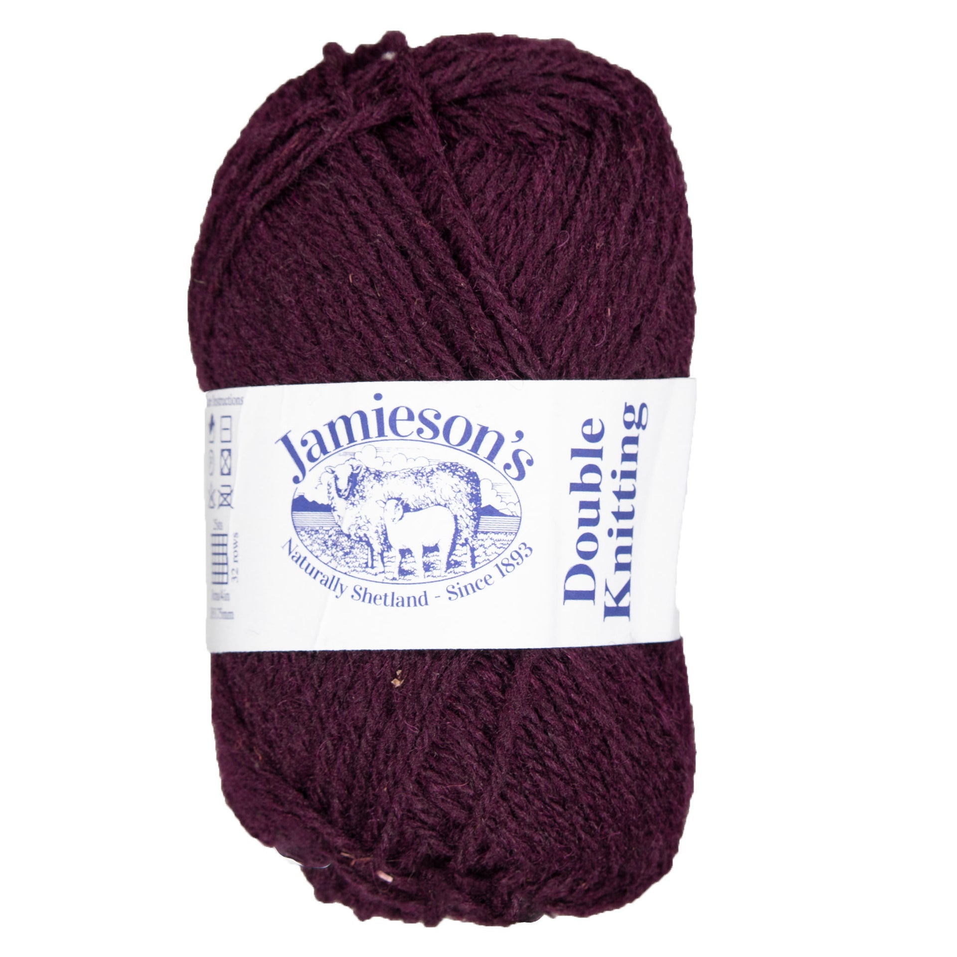 Jamieson's of Shetland Double Knitting Yarn - 293 Port Wine - Zoom Image
