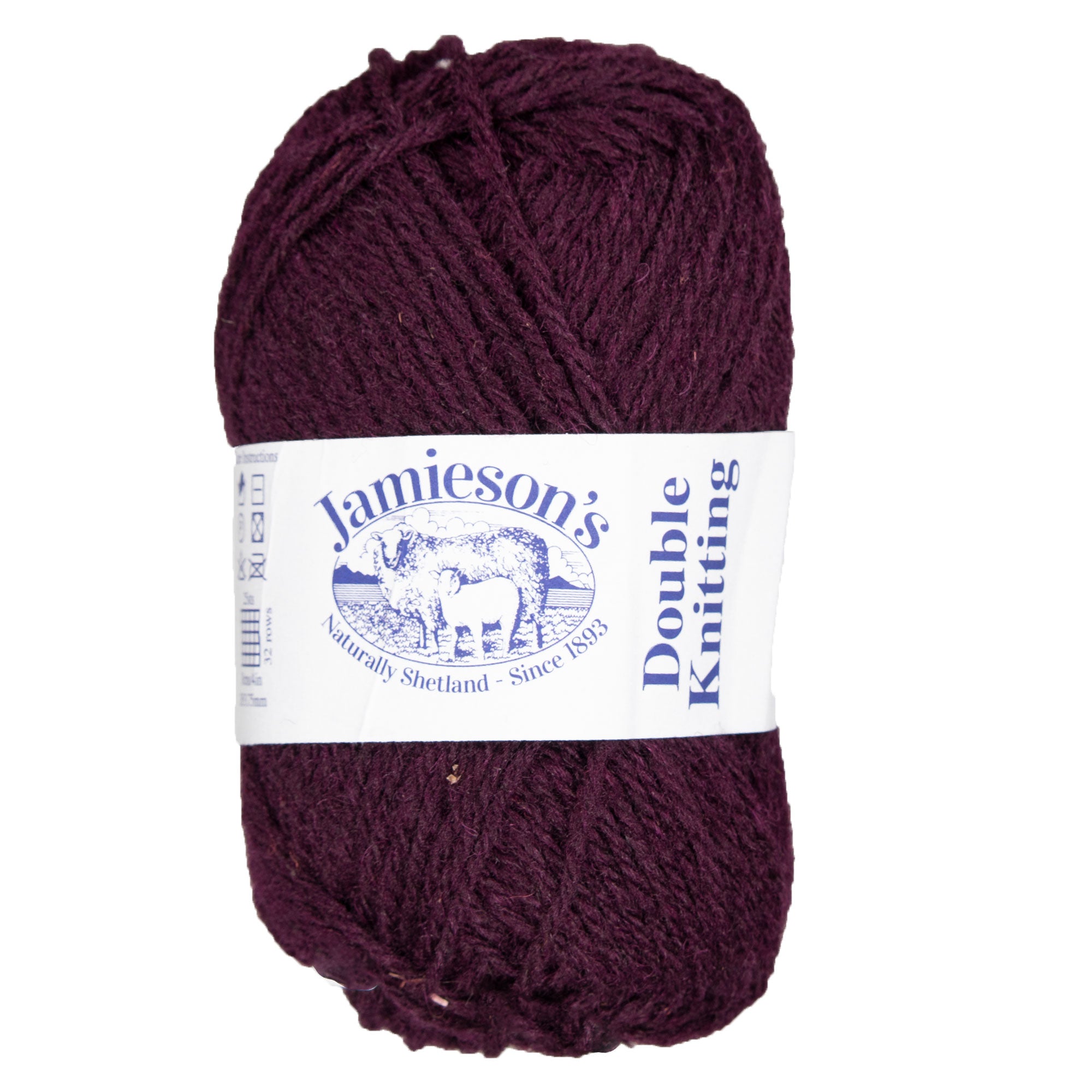 Jamieson's of Shetland Double Knitting Yarn - 293 Port Wine - Zoom Image