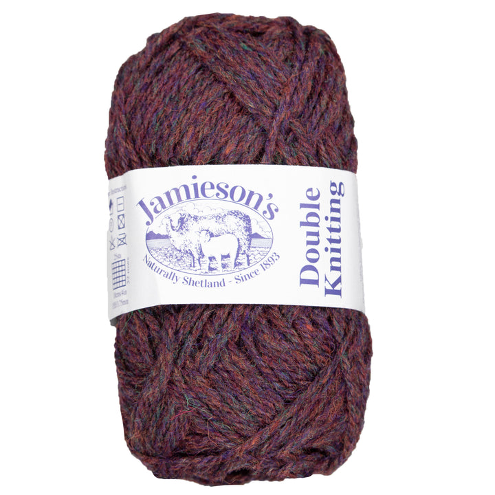Jamieson's of Shetland Double Knitting Yarn - 239 Purple Heather - Zoom Image
