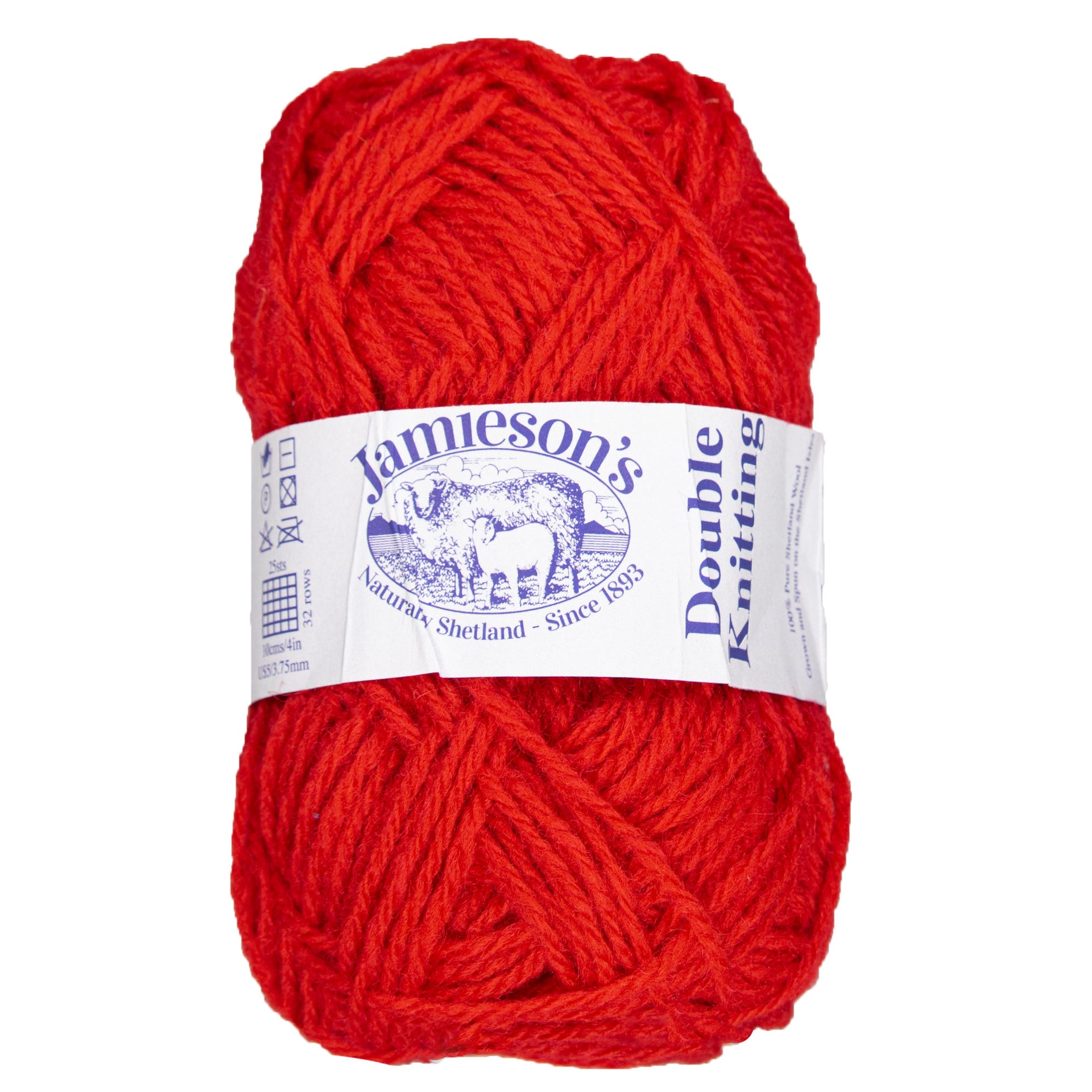 Jamieson's of Shetland Double Knitting Yarn - 500 Scarlet - Zoom Image
