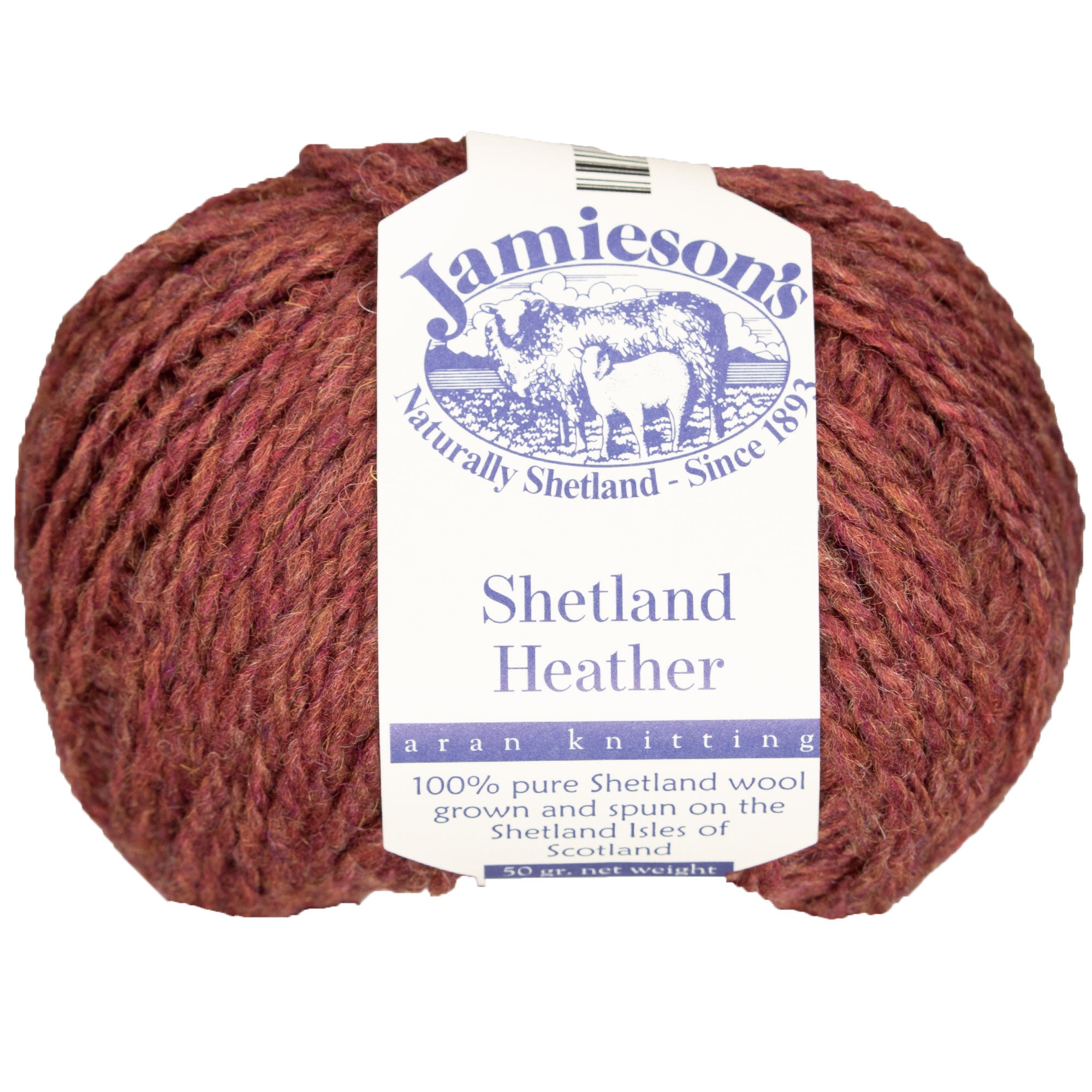 Jamieson's of Shetland Heather Aran Yarn - 200 Chianti - Zoom Image