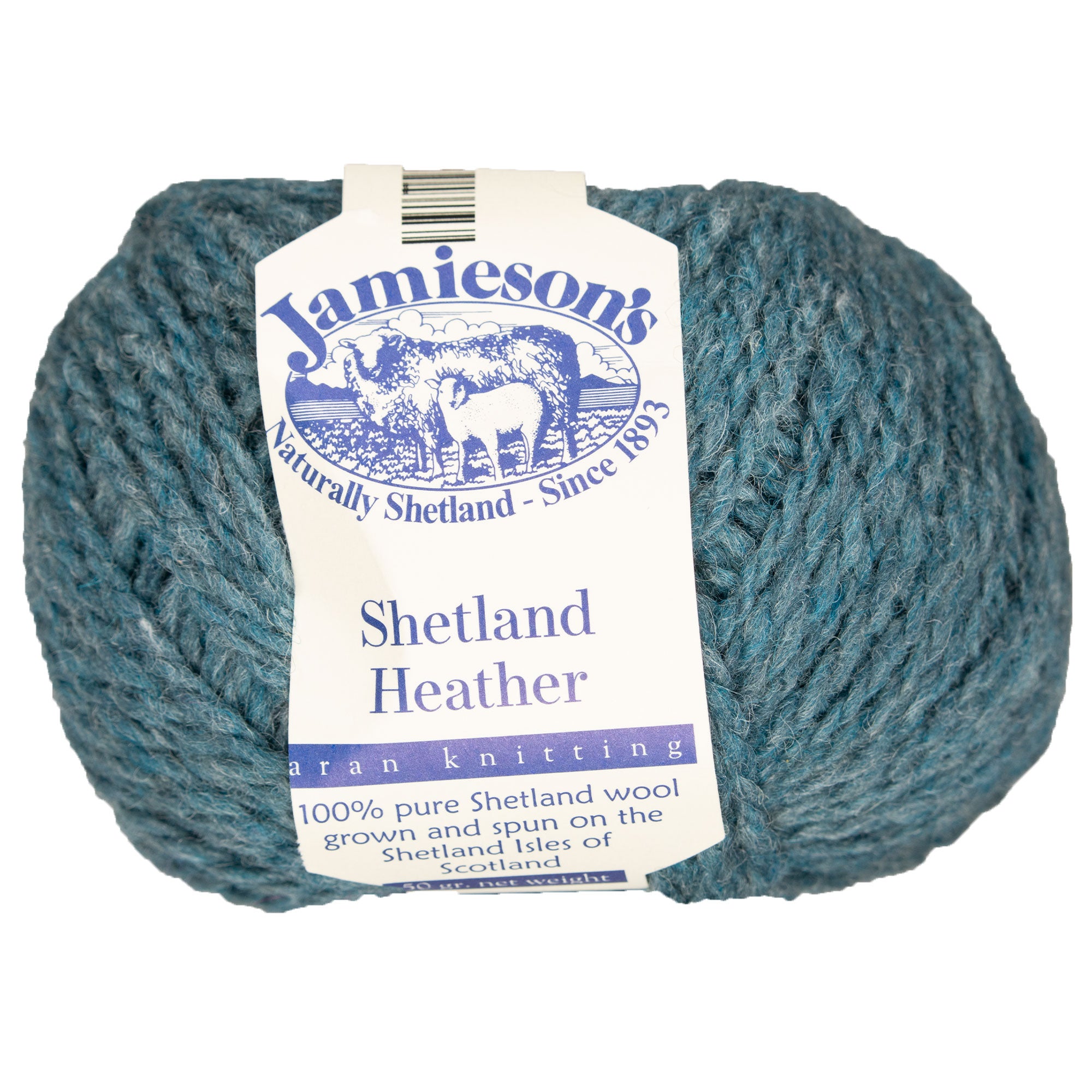 Jamieson's of Shetland Heather Aran Yarn - 1000 Duck Egg - Zoom Image