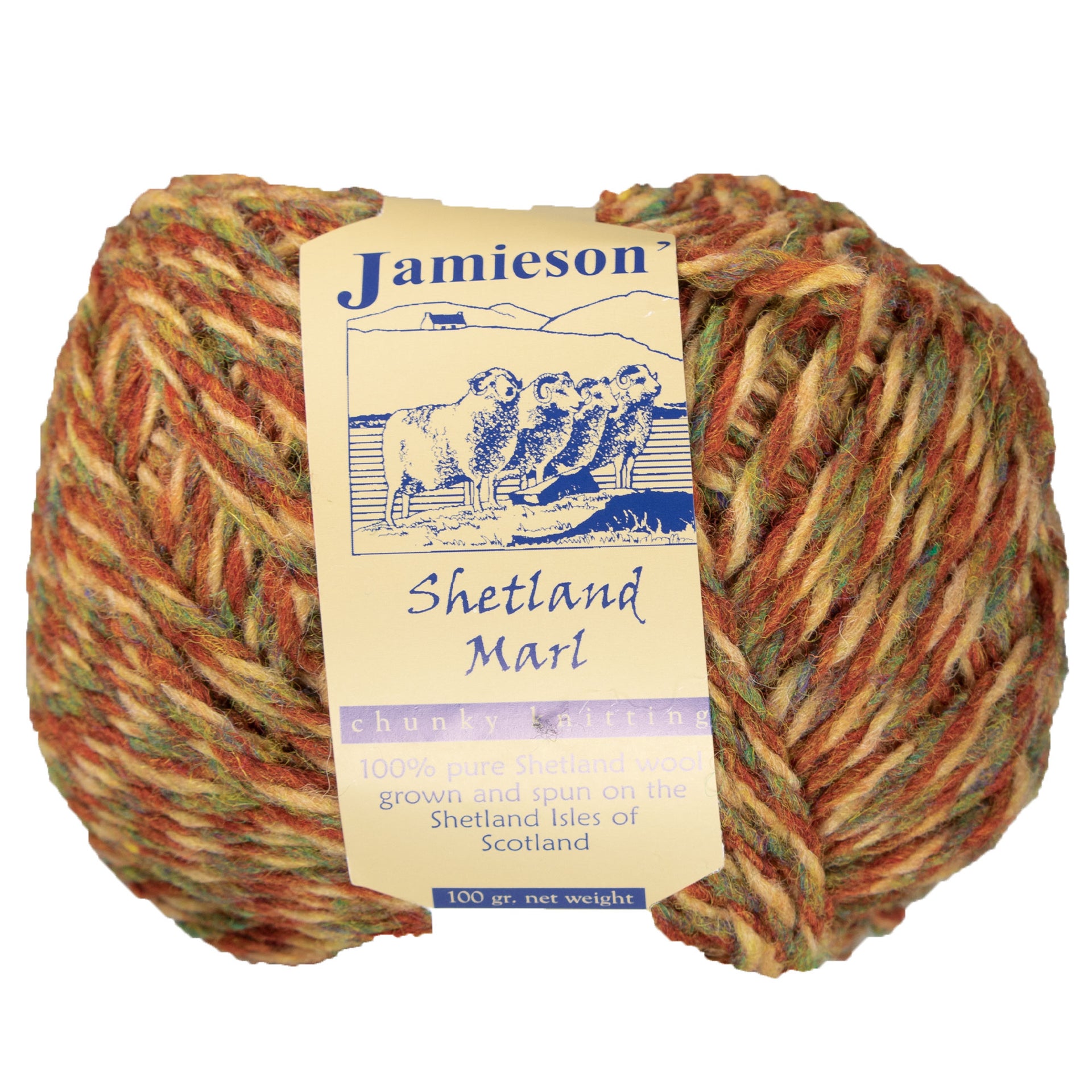 Jamieson's of Shetland Marl Chunky Yarn - 2110 Bamboo - Zoom Image
