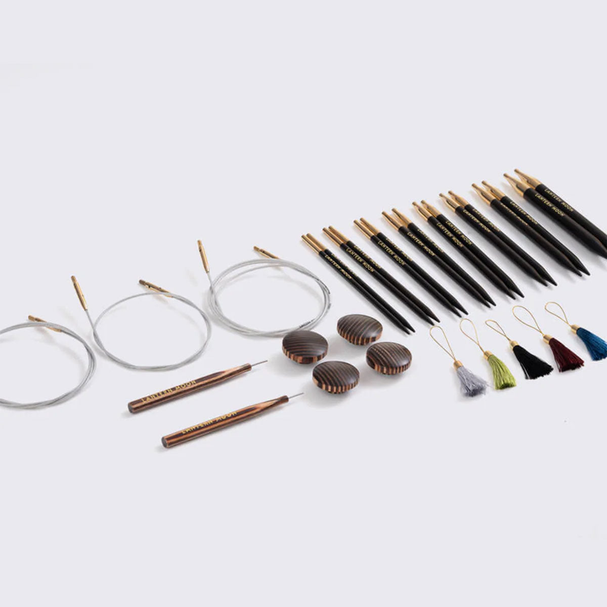 Lantern Moon Ebony Interchangeable Needle Sets - Glory - 5 Inch Tips US 2.5-11 - Extra Image