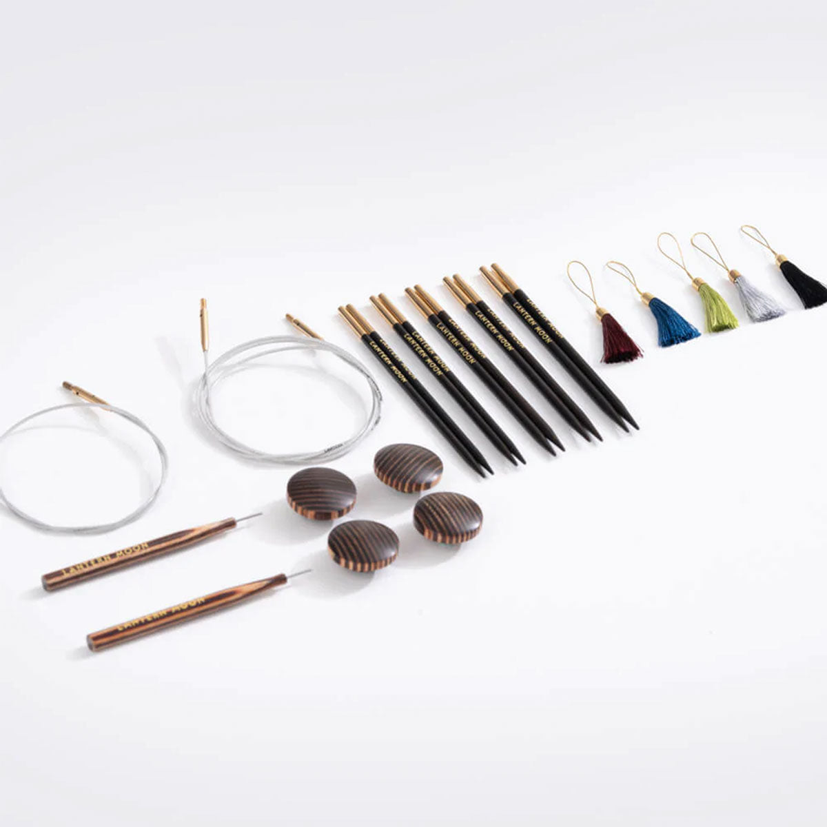 Lantern Moon Ebony Interchangeable Needle Sets - Charm - 5 Inch Tips US 2.5-8 - Extra Image