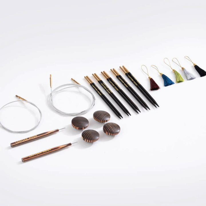Lantern Moon Ebony Interchangeable Needle Sets - Charm - 5 Inch Tips US 2.5-8 - Extra Image