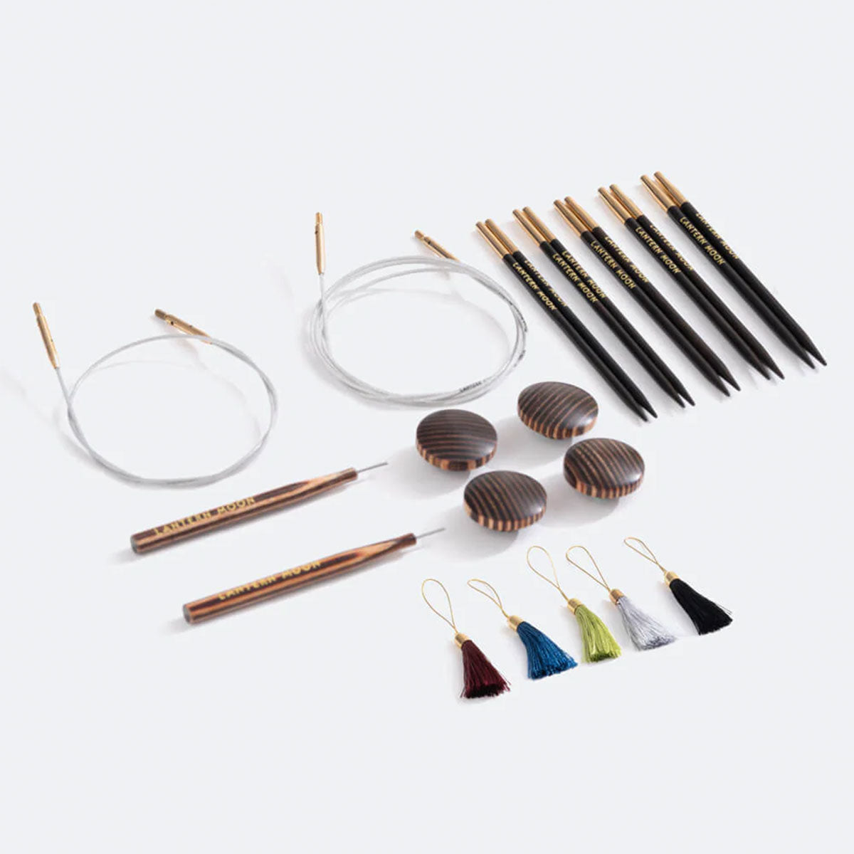 Lantern Moon Ebony Interchangeable Needle Sets - Grace - 4 Inch Tips US 2.5-8 - Extra Image
