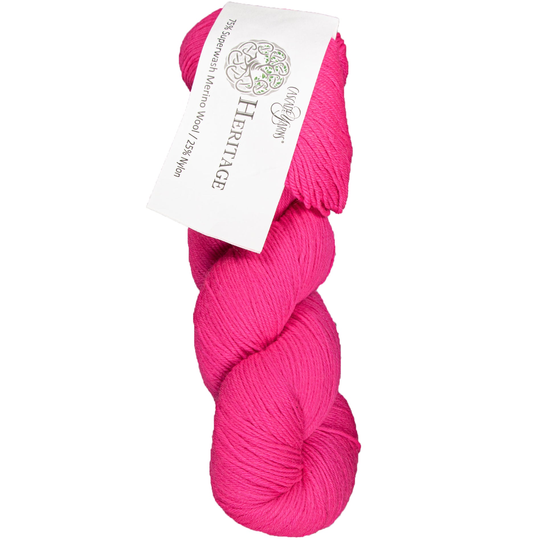 Cascade Yarns Heritage Yarn - 5772 Highlighter Pink - Zoom Image
