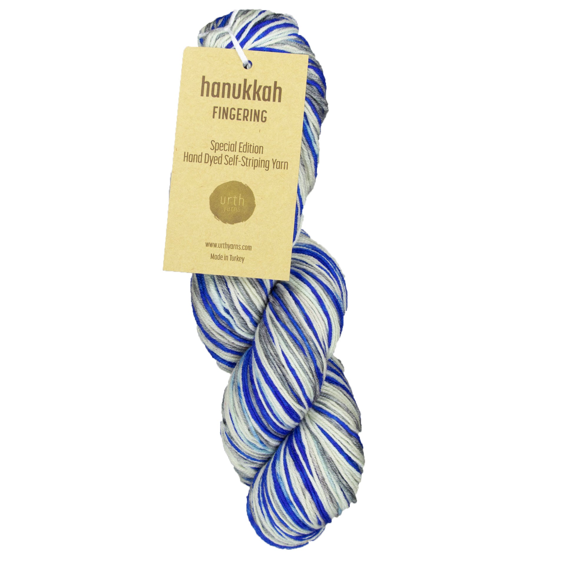 Urth Yarns Uneek Fingering Yarn - Hanukkah - Zoom Image
