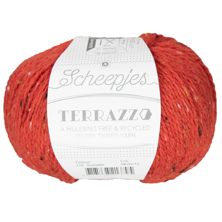 Scheepjes Terrazzo Yarn - 718 Scarlatto - Zoom Image