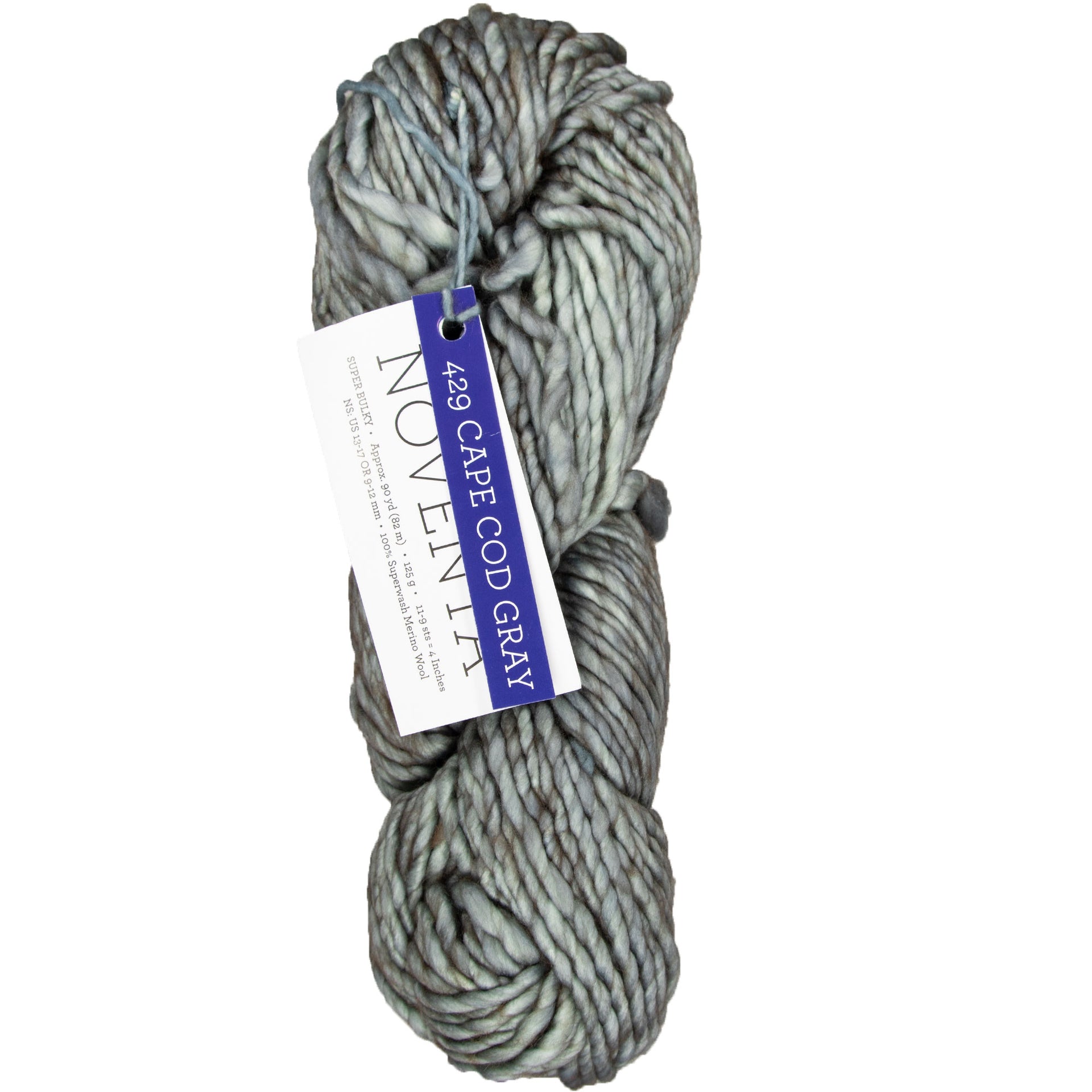 Malabrigo Noventa Yarn - 429 Cape Cod Gray - Zoom Image
