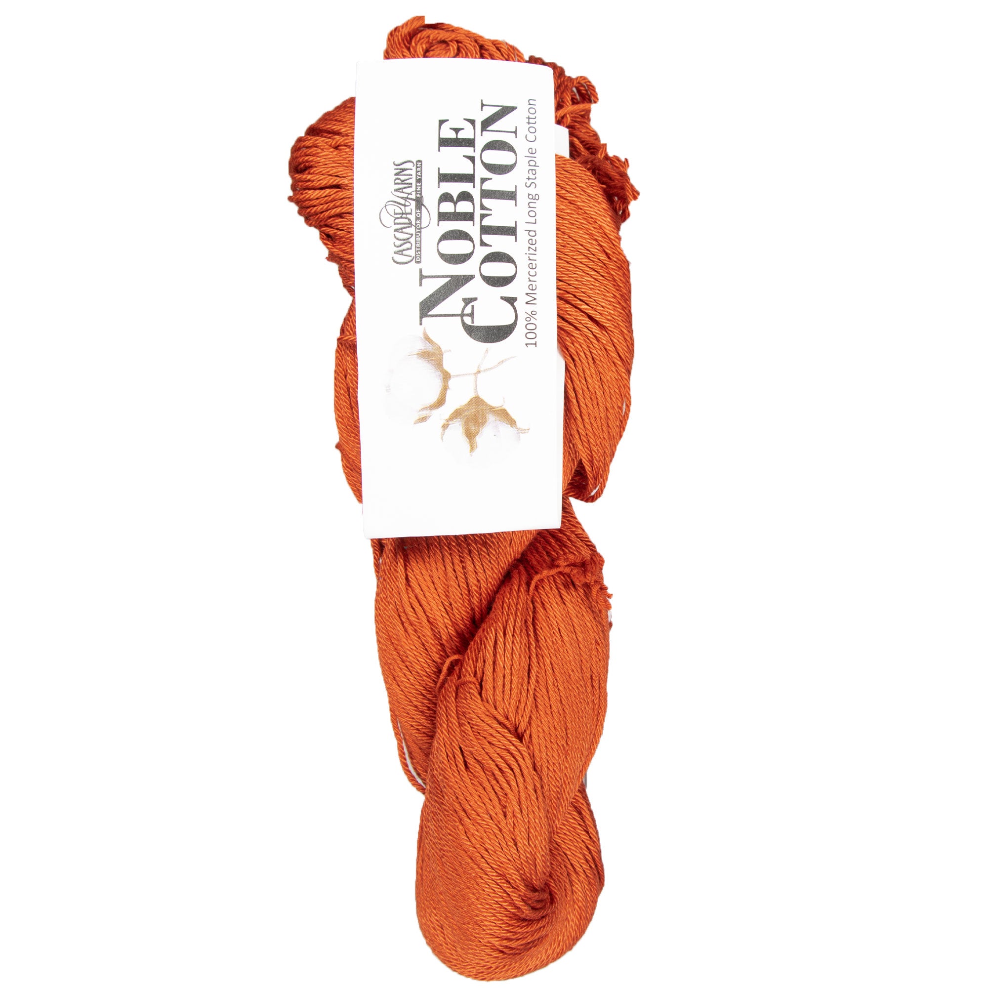 Cascade Yarns Noble Cotton Yarn - 02 Orange Rust - Zoom Image