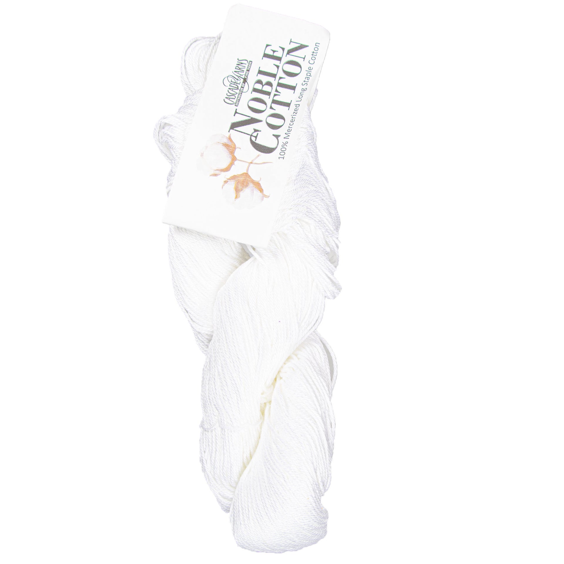Cascade Yarns Noble Cotton Yarn - 35 White - Zoom Image
