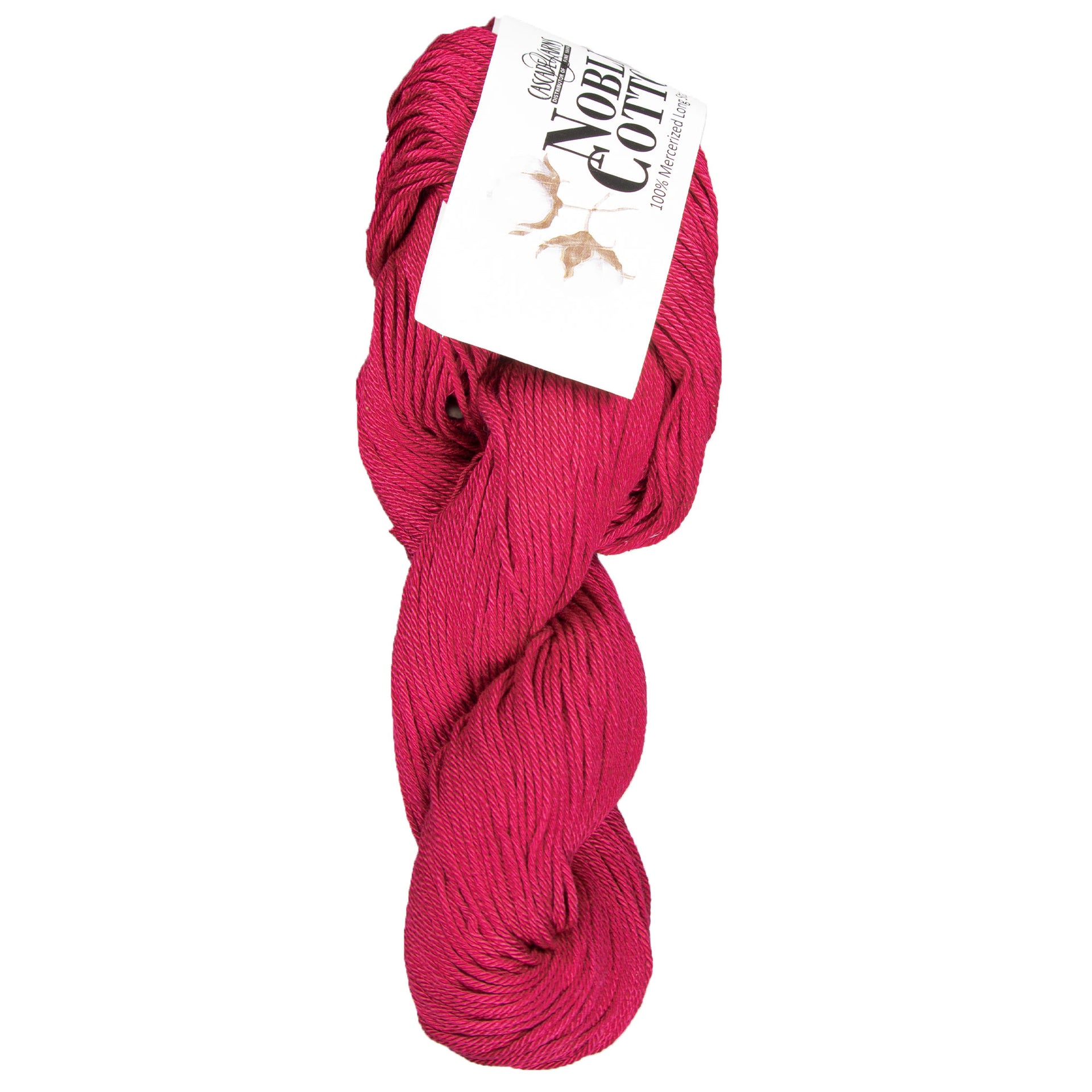 Cascade Yarns Noble Cotton Yarn - 52 Bright Rose - Zoom Image
