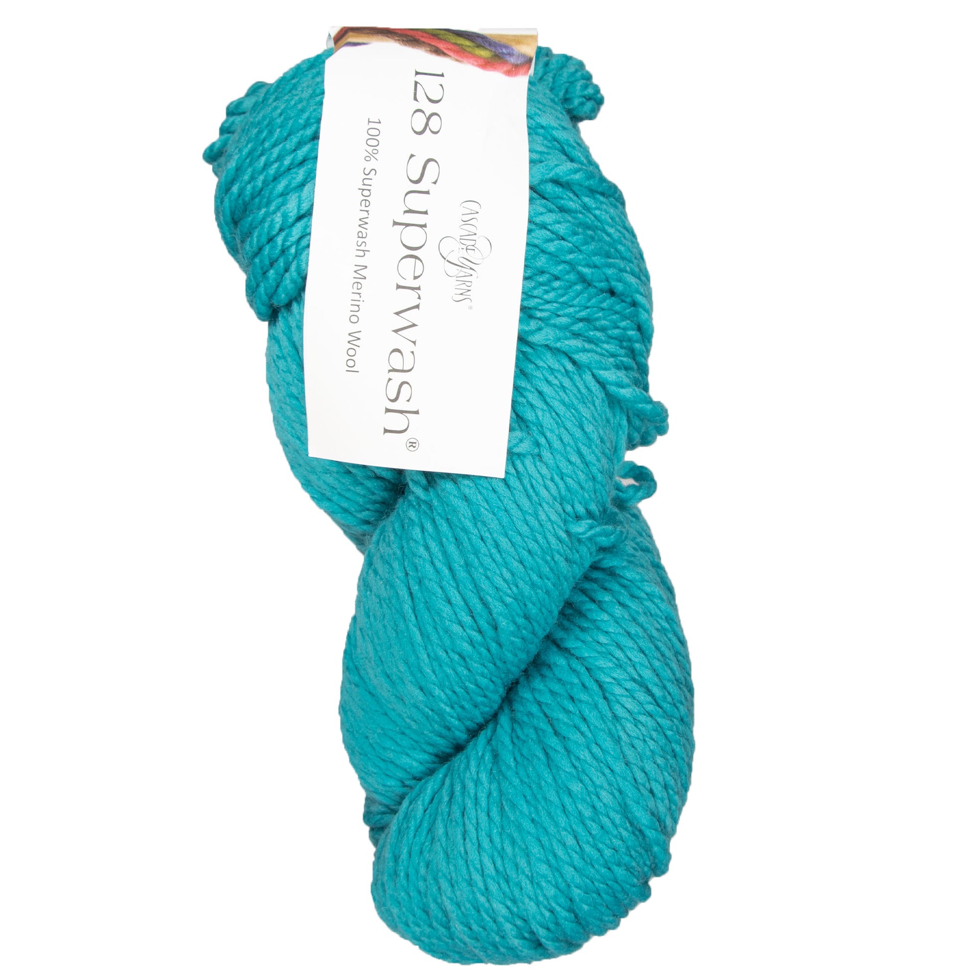 Cascade Yarns 128 Superwash Yarn - 322 Teal - Zoom Image
