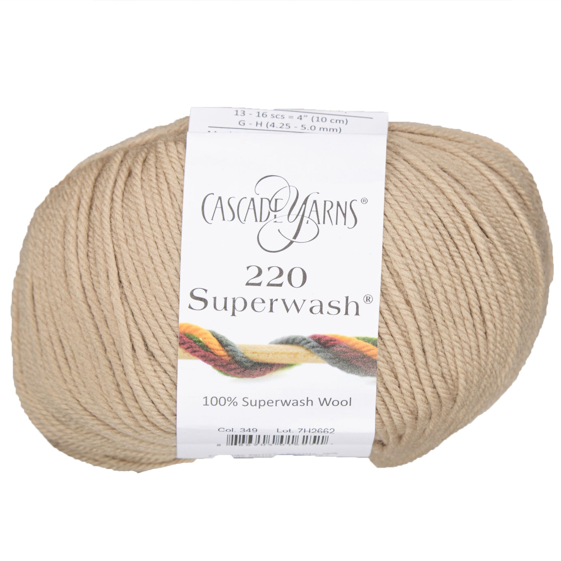 Cascade Yarns 220 Superwash Yarn - 0349 Irish Cream - Zoom Image
