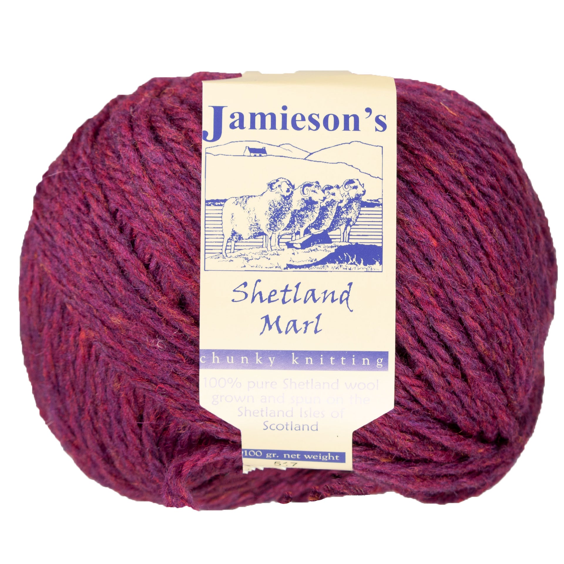 Jamieson's of Shetland Marl Chunky Yarn - 517 Mantilla - Zoom Image
