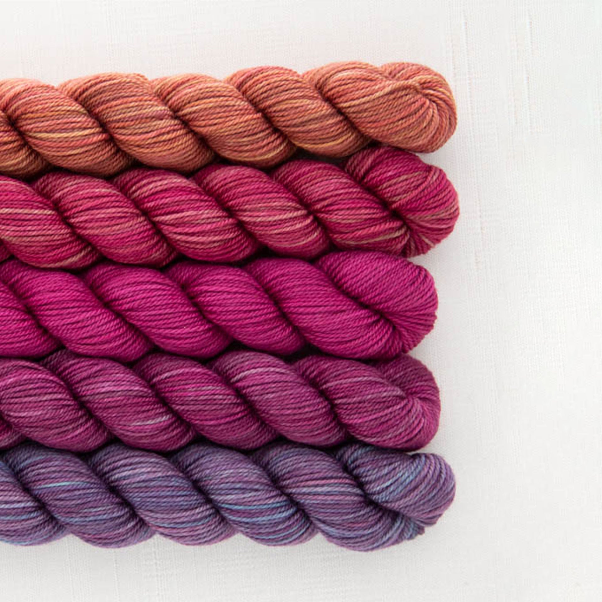 SweetGeorgia Tough Love Sock Party of Five Mini-Skein Set Yarn - Spilling Secrets - Zoom Image
