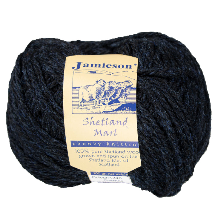 Jamieson's of Shetland Marl Chunky Yarn - 1340 Cosmos - Zoom Image
