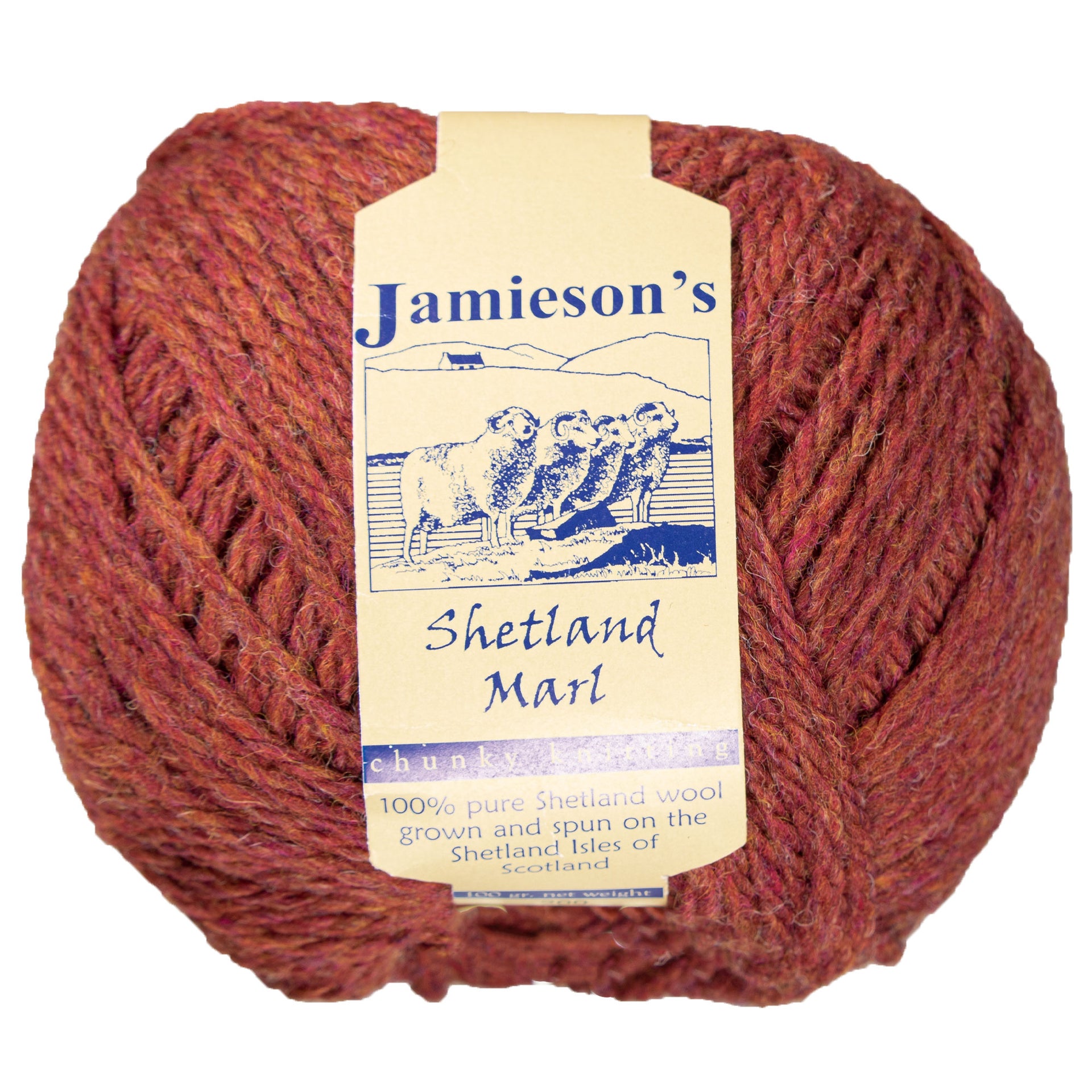 Jamieson's of Shetland Marl Chunky Yarn - 200 Chianti - Zoom Image
