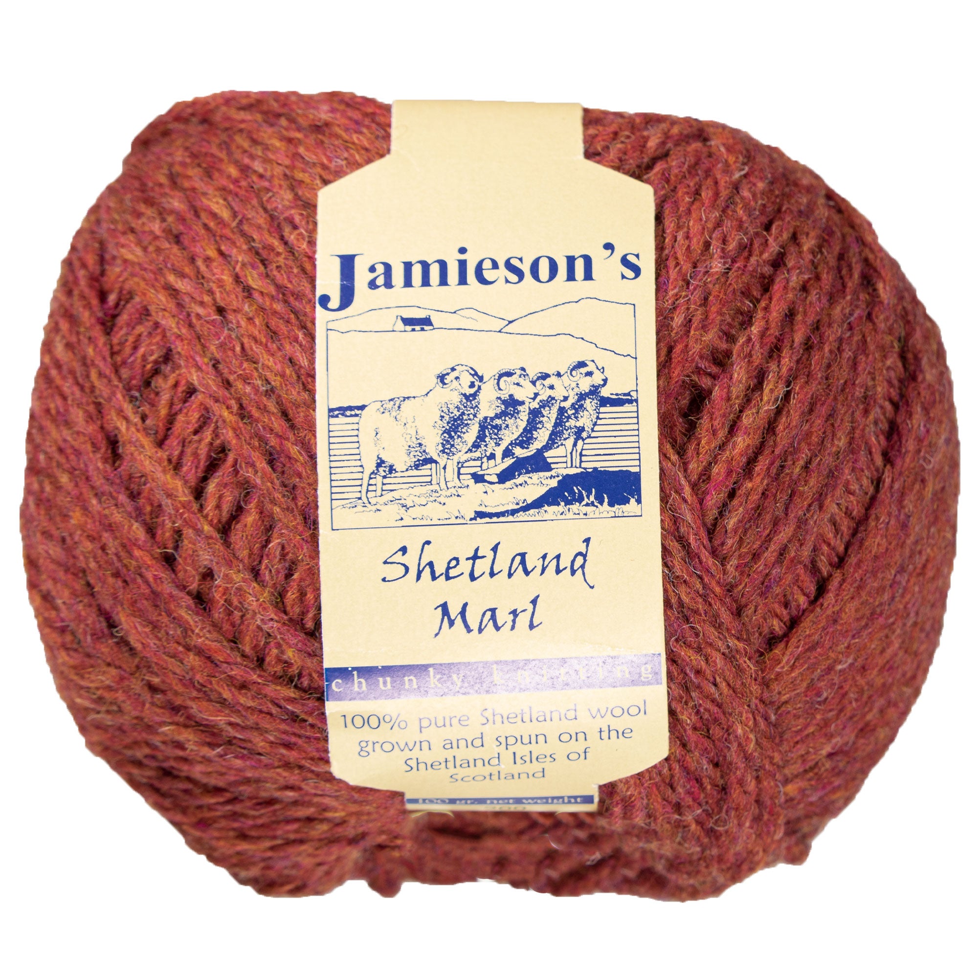 Jamieson's of Shetland Marl Chunky Yarn - 200 Chianti - Zoom Image