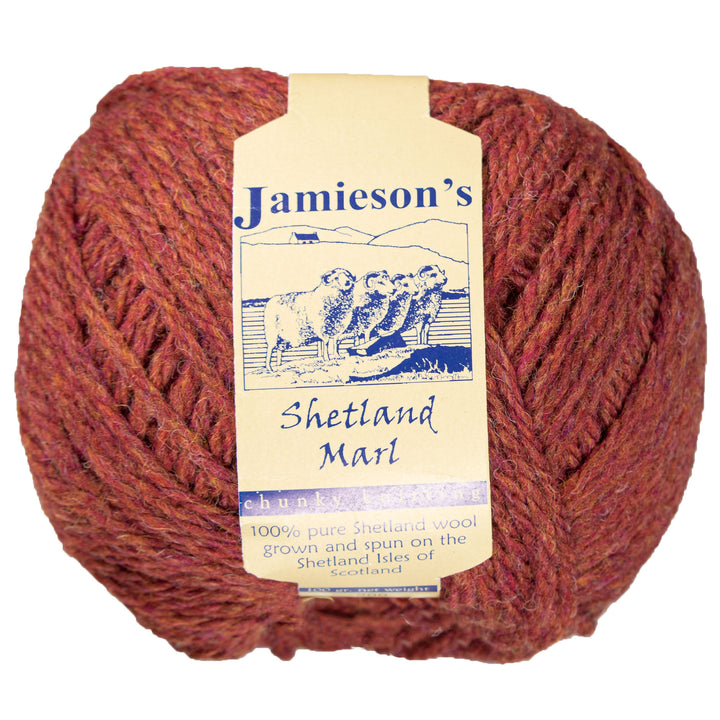 Jamieson's of Shetland Marl Chunky Yarn - 200 Chianti - Zoom Image
