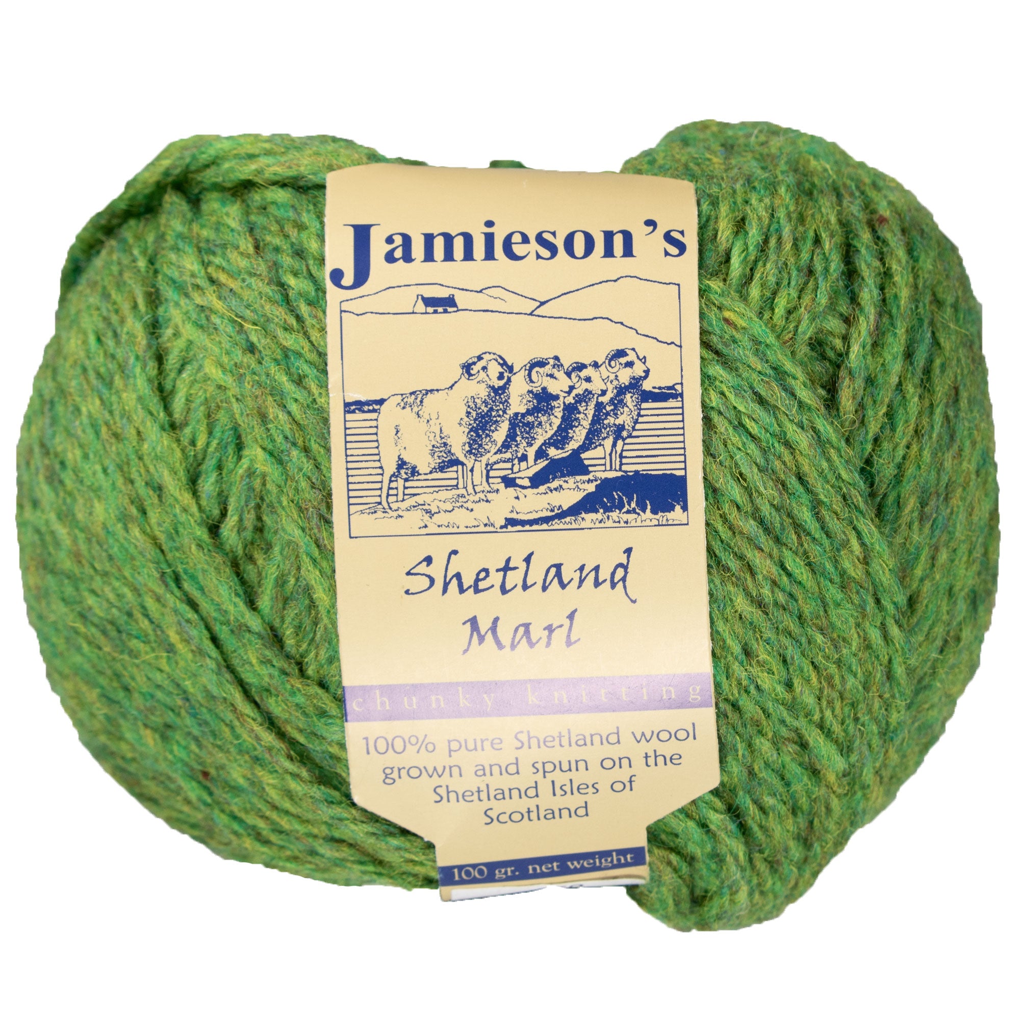 Jamieson's of Shetland Marl Chunky Yarn - 259 Leprechaun - Zoom Image