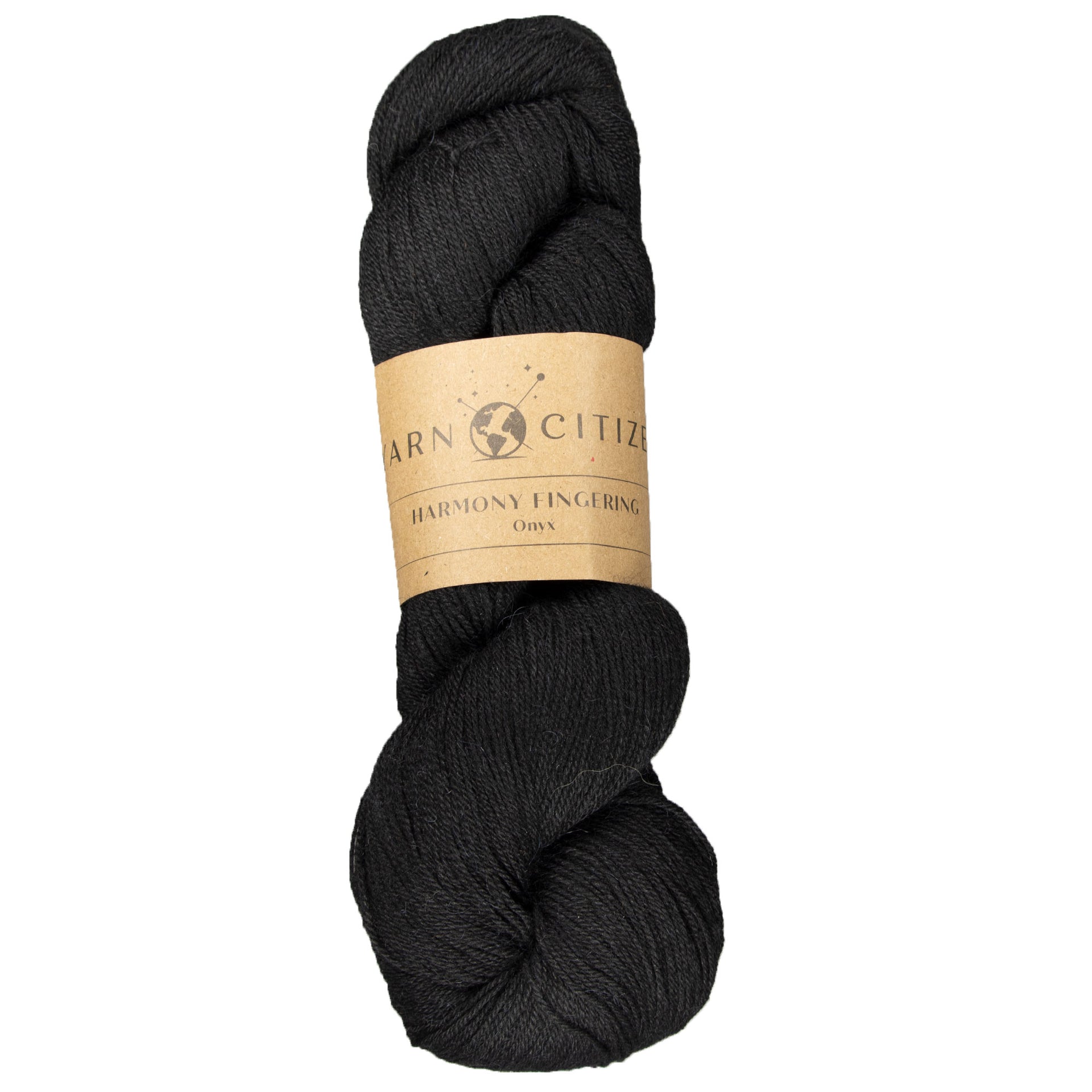 Yarn Citizen Harmony Fingering Yarn - Onyx - Zoom Image
