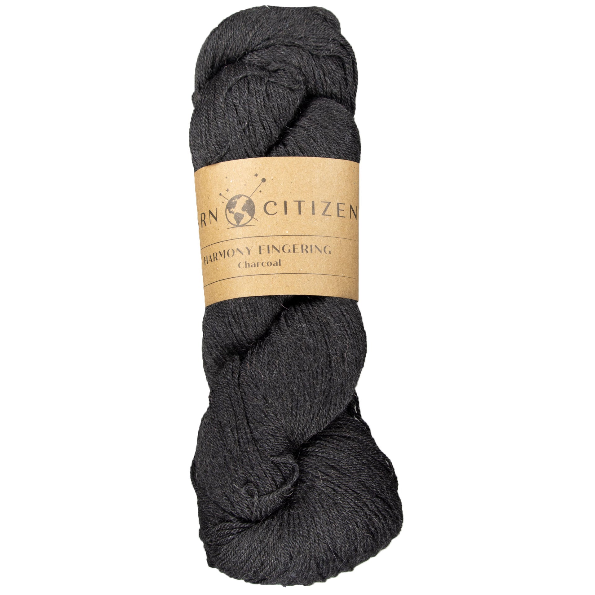 Yarn Citizen Harmony Fingering Yarn - Charcoal - Zoom Image
