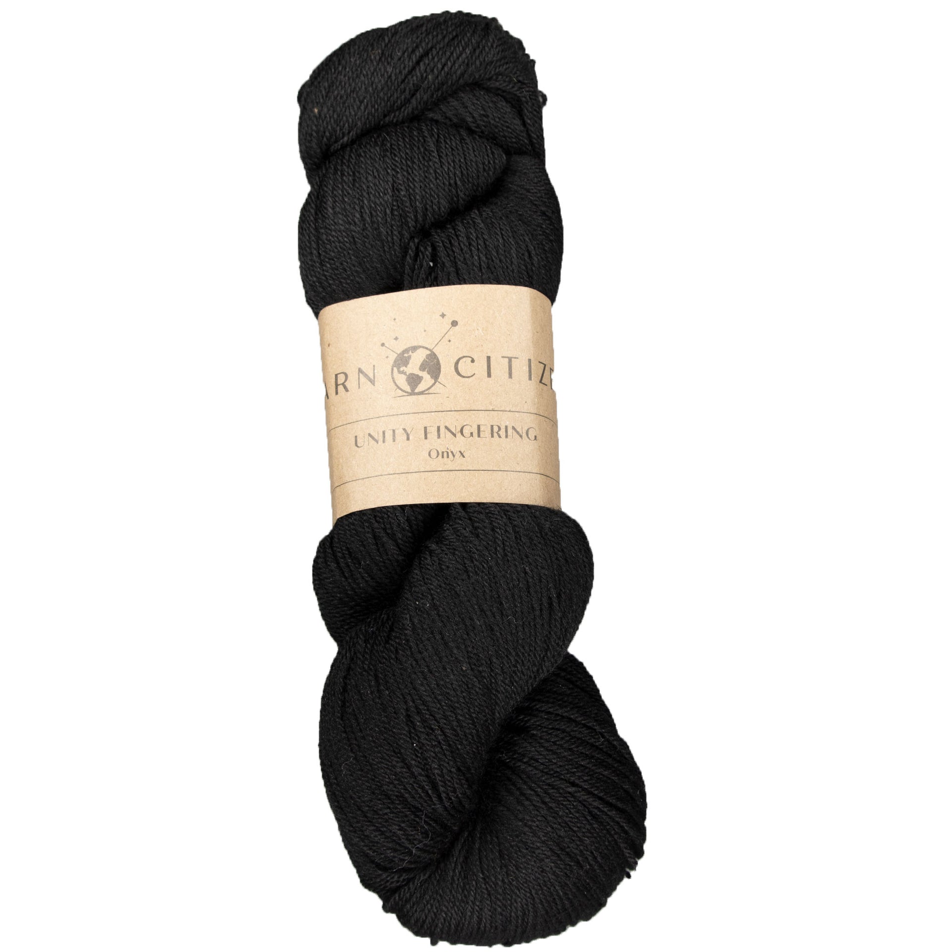 Yarn Citizen Unity Fingering Yarn - Onyx - Zoom Image
