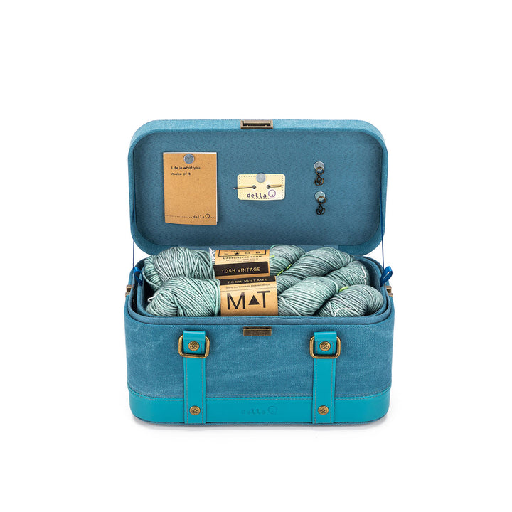 della Q Maker's Train Case - Teal - Extra Image