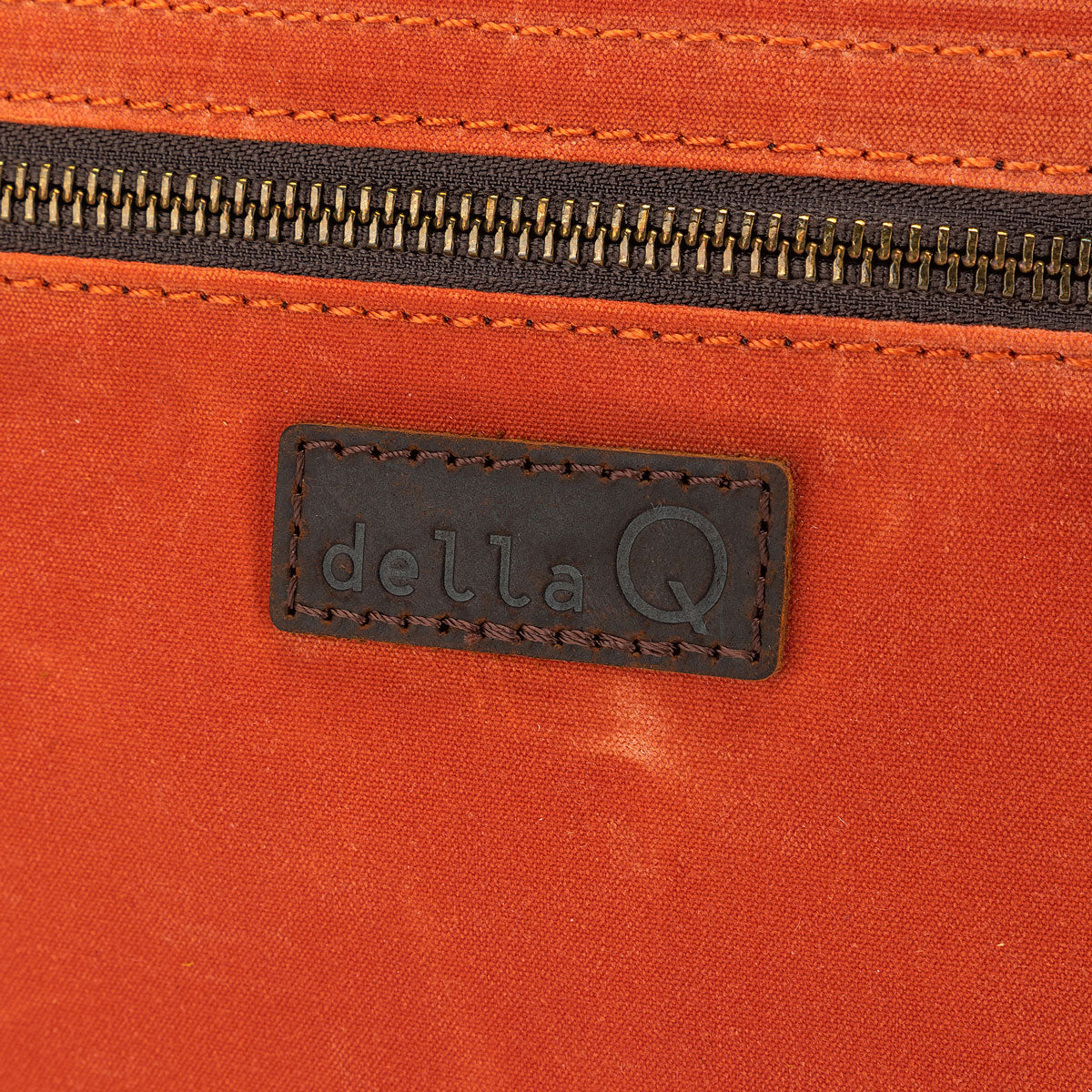 della Q Maker's Canvas Rucksack - Orange - Extra Image