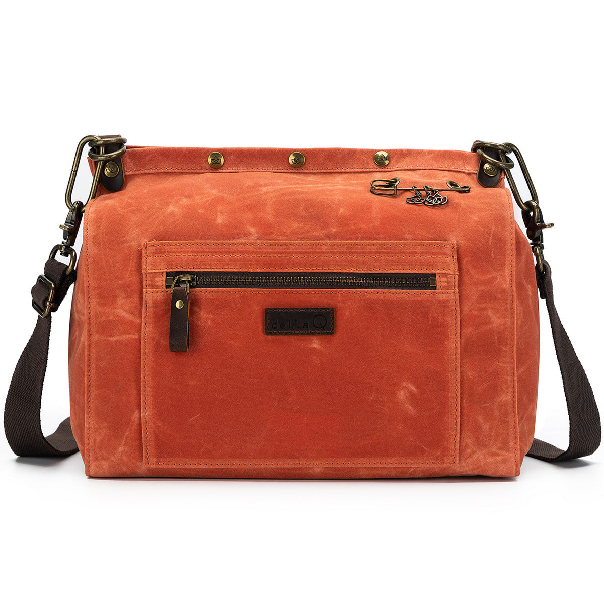 della Q Maker's Canvas Rucksack - Orange - Extra Image
