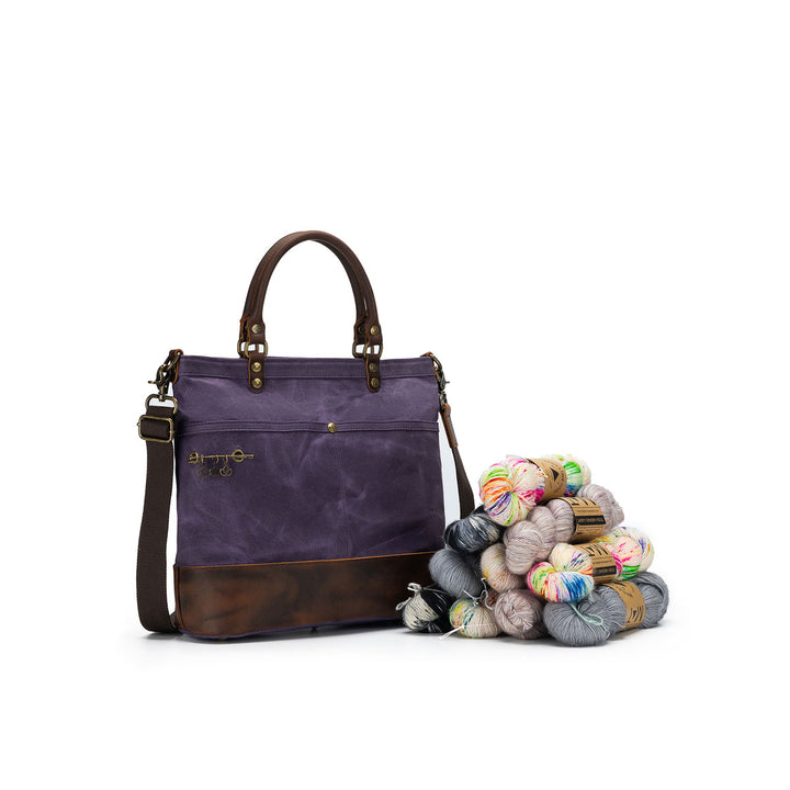 della Q Maker's Canvas Tote - Purple - Extra Image