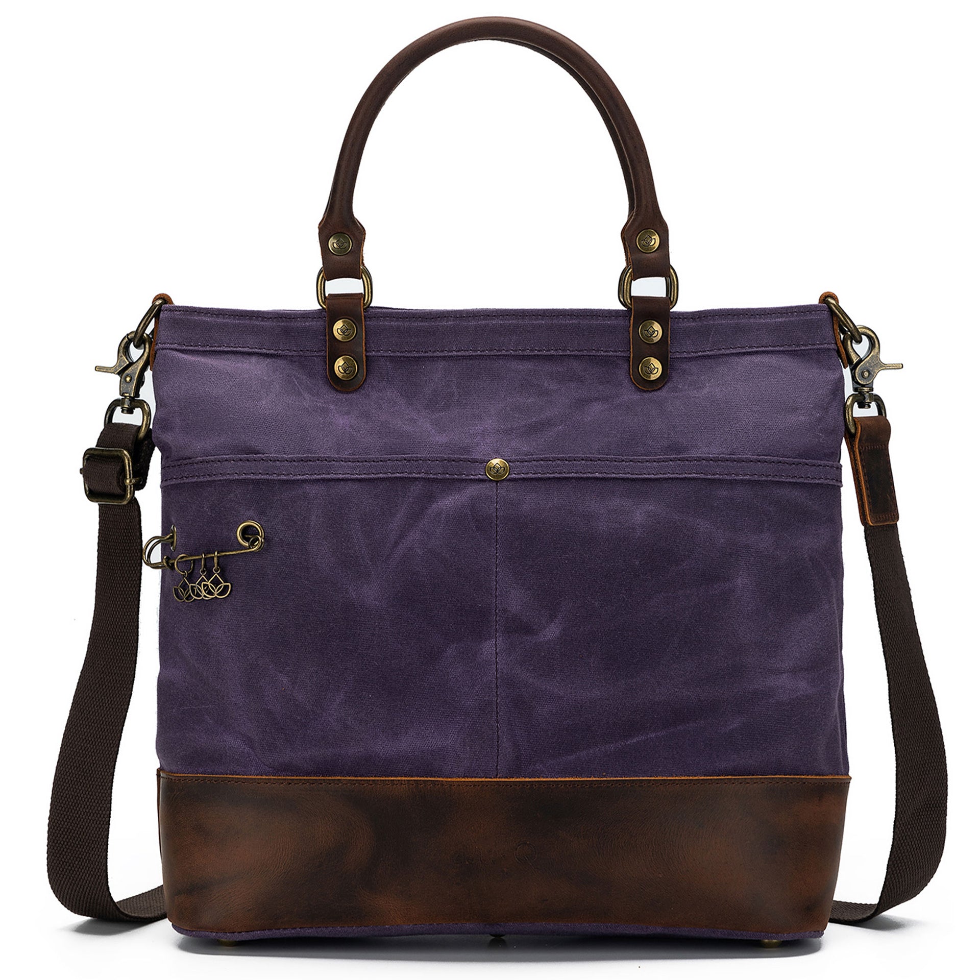 della Q Maker's Canvas Tote - Purple - Zoom Image
