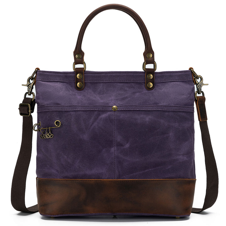 della Q Maker's Canvas Tote - Purple - Zoom Image