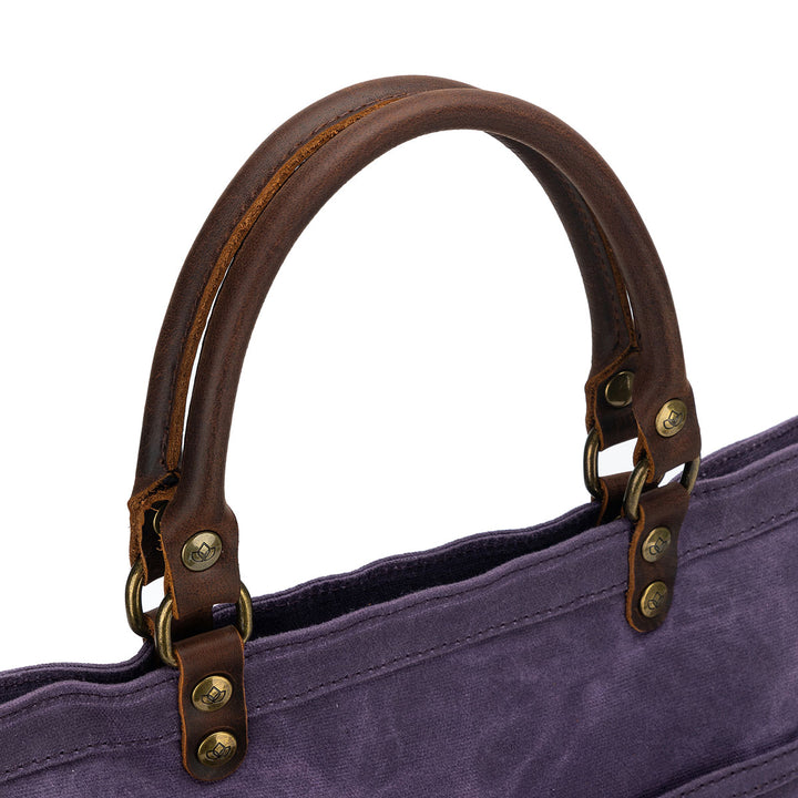 della Q Maker's Canvas Tote - Purple - Extra Image