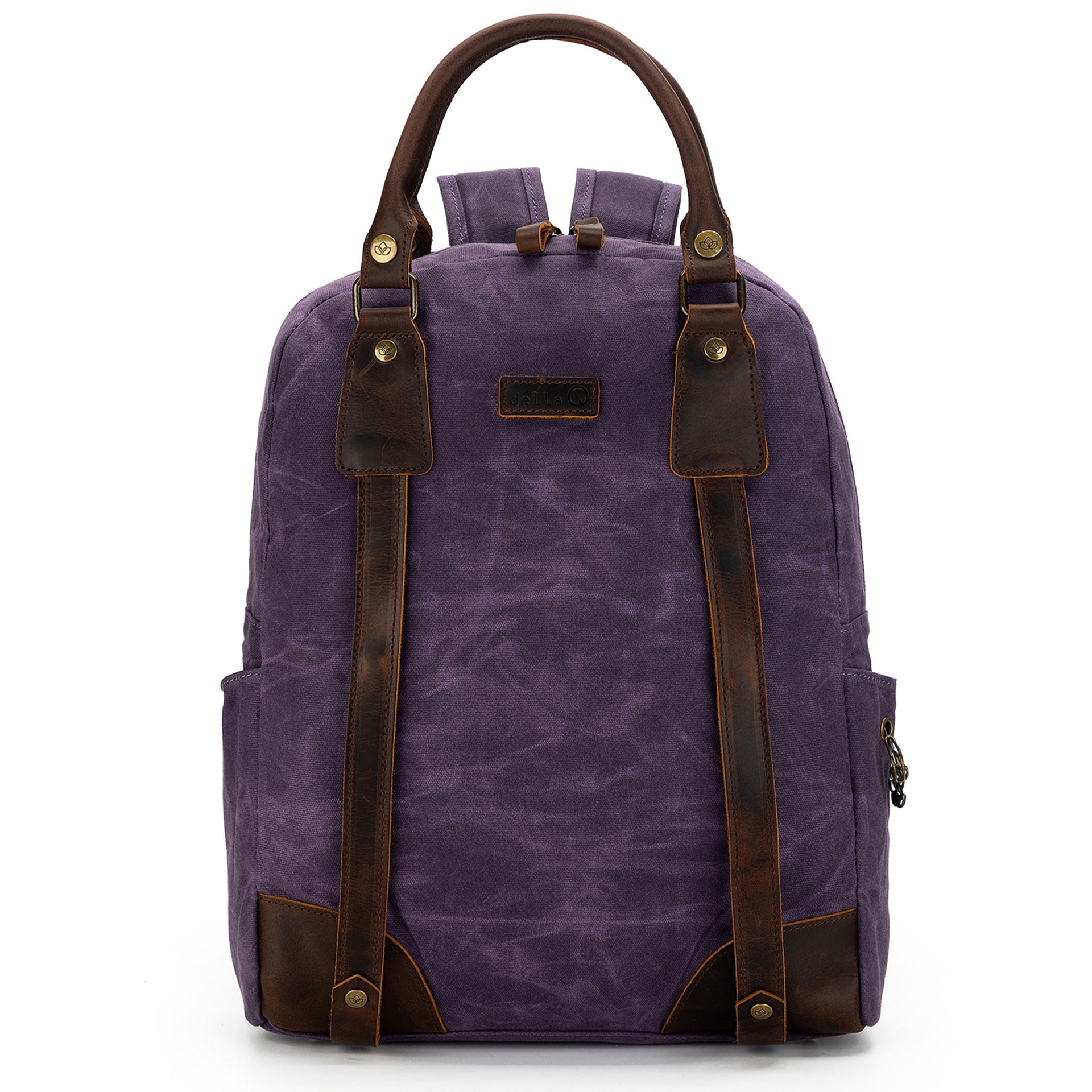della Q Maker's Canvas Backpack - Purple - Zoom Image
