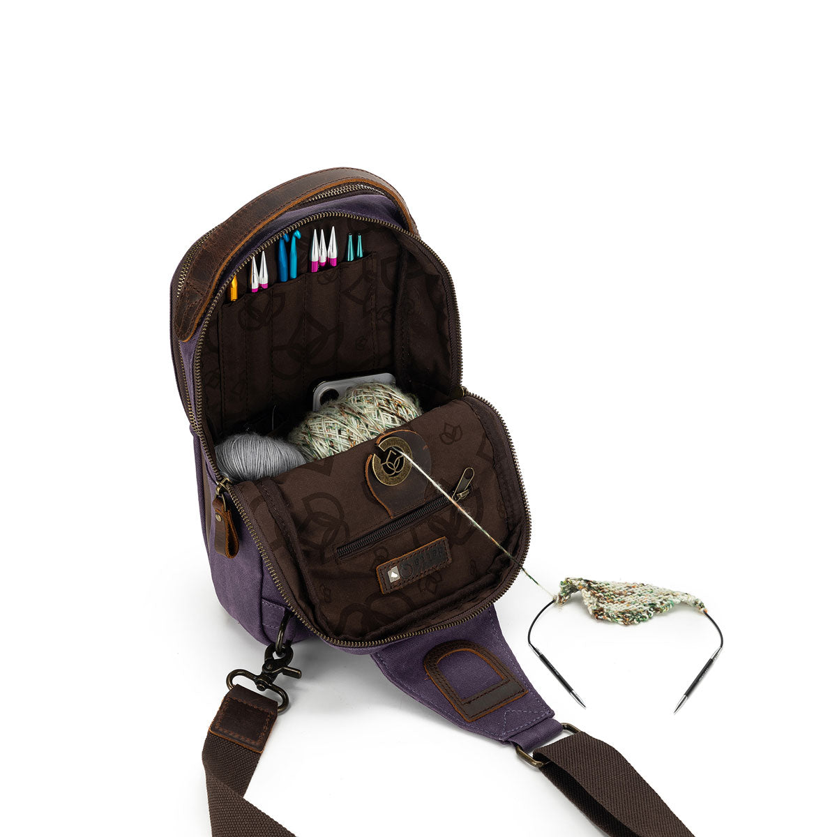 della Q Maker's Mini Messenger - Purple - Extra Image