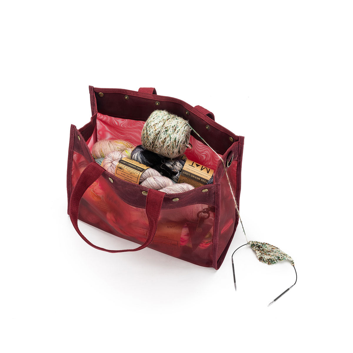 della Q Maker's Mesh Tote - Red - Extra Image