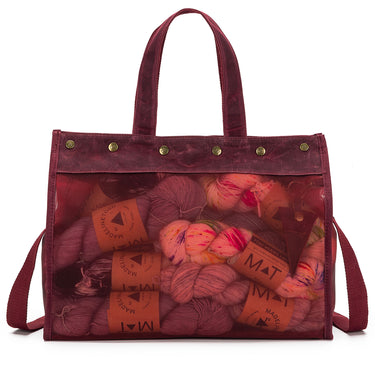 della Q Maker's Mesh Tote - Red - Zoom Image