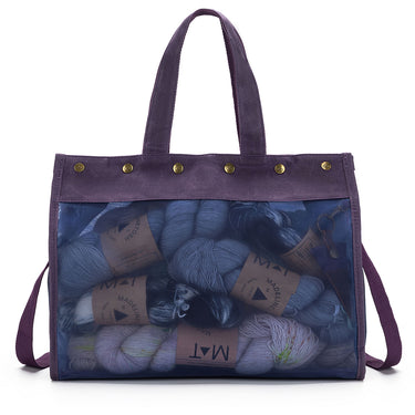 della Q Maker's Mesh Tote - Purple - Zoom Image